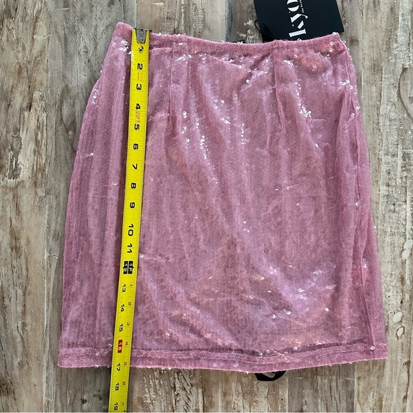 Kyo The Brand Sequin Mini Skirt SZ 6 Pink Party Sparkle Barbiecore NWT - Picture 6 of 9